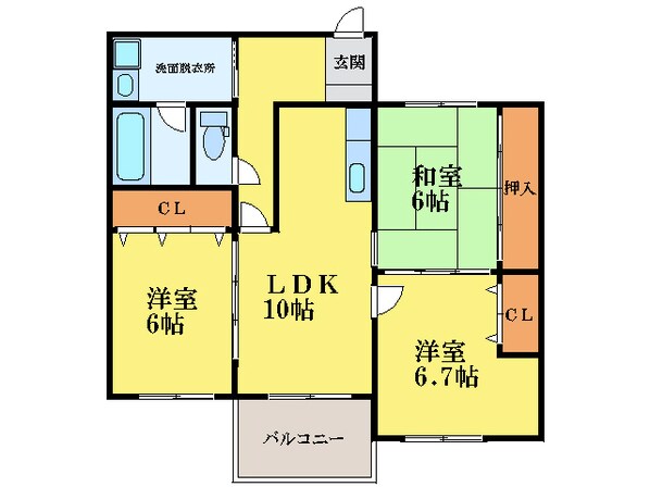 文理大西口 徒歩5分 6階の物件間取画像